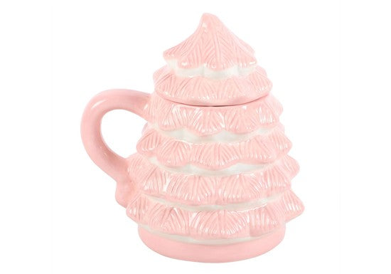 Mug Sapin de Noël rose
