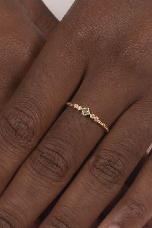 Bague Nara vert