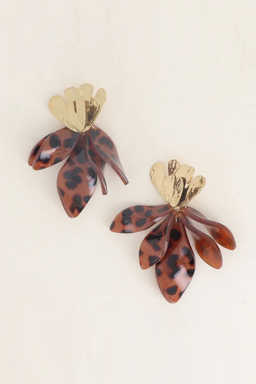 Boucles d'oreilles Norah Léopard