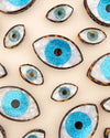 Pince à cheveux Oeil - Bleu pailletté