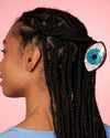 Pince à cheveux Oeil - Bleu pailletté