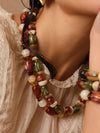 Collier Orévia - kaki