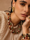 Collier Orévia - kaki