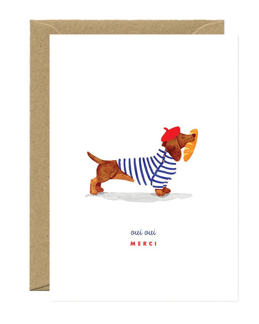 Carte postale Oui Oui Merci