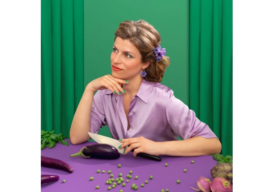 Pince à cheveux Bouquet de Pensées