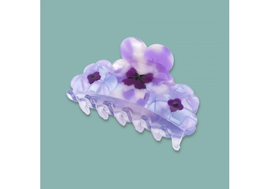 Pince à cheveux Bouquet de Pensées