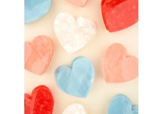 Pince à cheveux Cœur rouge