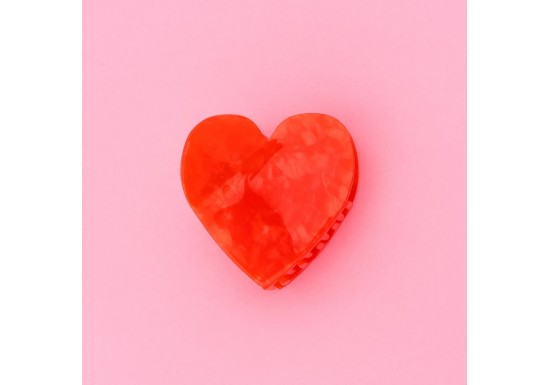 Pince à cheveux Cœur rouge