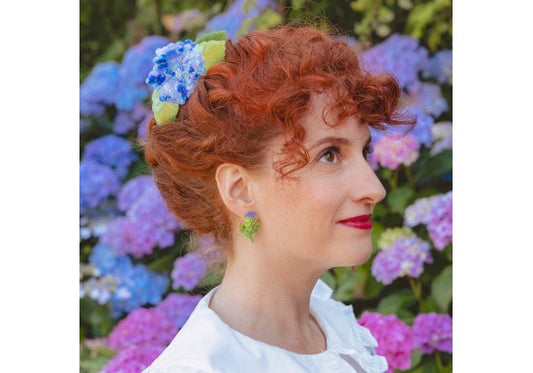 Pince à cheveux XL Hortensia