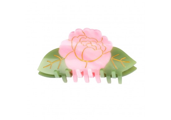 Pince à cheveux XL Pivoine