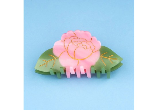 Pince à cheveux XL Pivoine