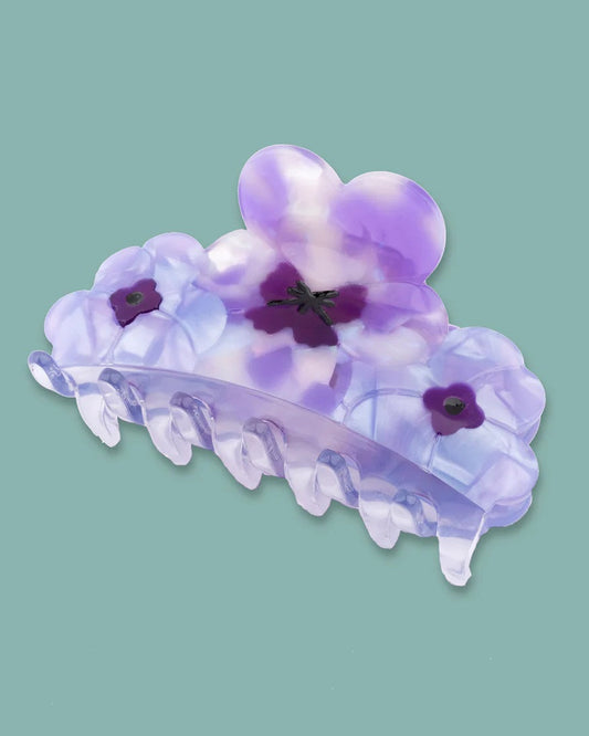 Pince à cheveux Bouquet de Pensées