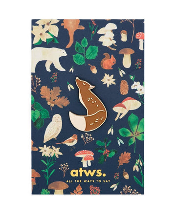 Pin's - Brown fox