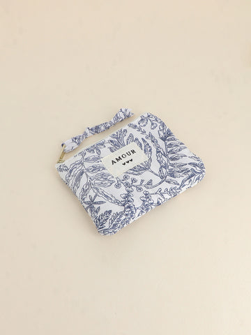 Porte-monnaie Amour - Toile de jouy
