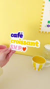 Enseigne murale Café Croissant S.V.P