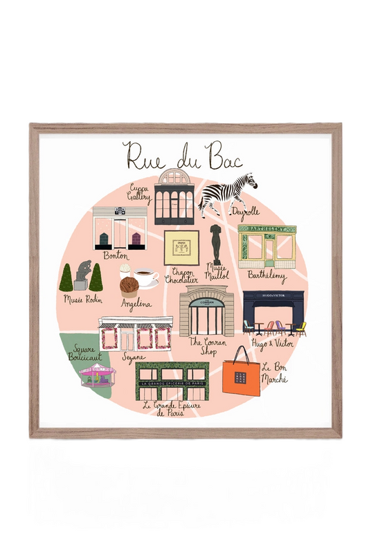 Petite affiche Rue du Bac