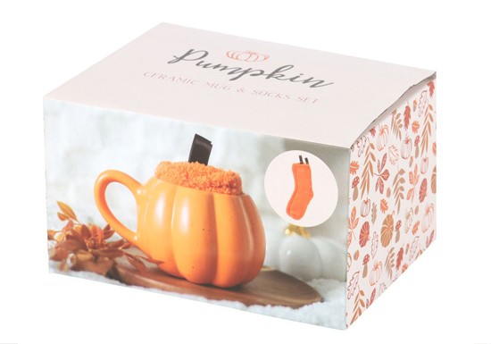 Set Mug et Chaussettes d'automne