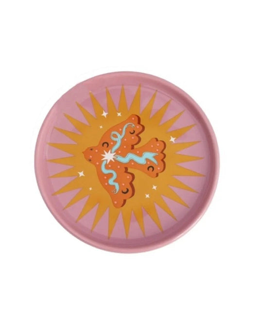 Small plate Bird and Star