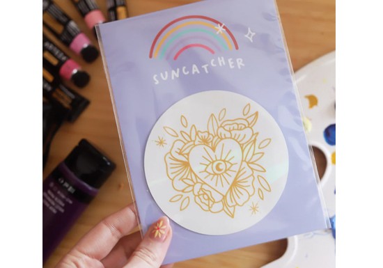 Sticker Suncatcher "Ex-Voto" - Créateur d'Arc-en-Ciel