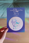 Sticker Suncatcher "Renard astral" - Créateur d'Arc-en-Ciel