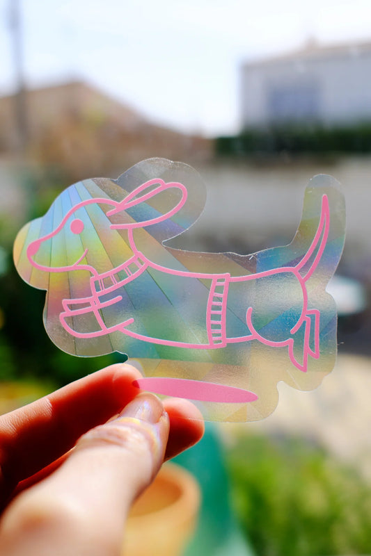 Sticker Suncatcher "Teckel"