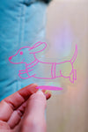 Sticker Suncatcher "Teckel"