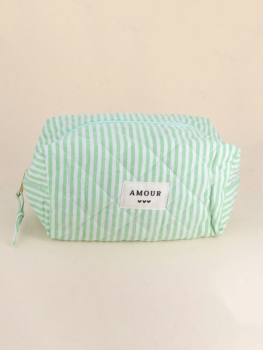 Grande Trousse Amour - Rayé vert