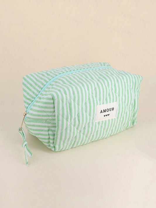 Grande Trousse Amour - Rayé vert