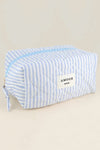 Grande Trousse Amour - Rayé bleu ciel