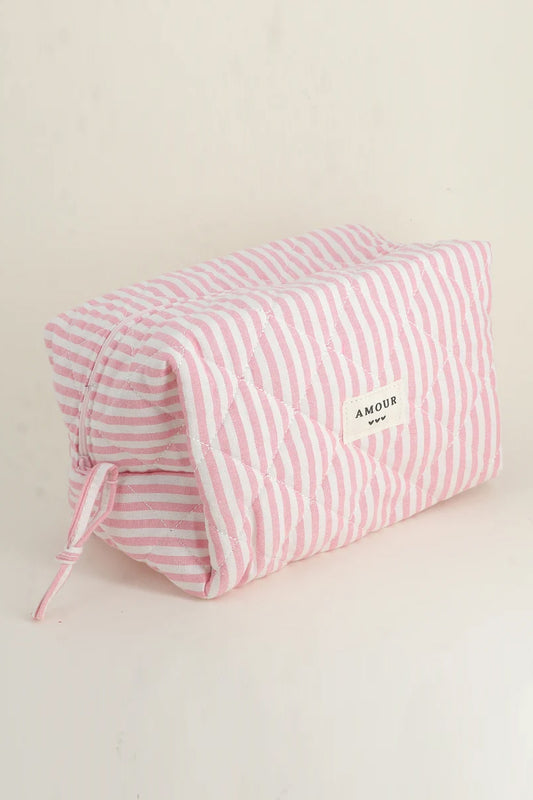 Grande Trousse Amour - Rayé rose