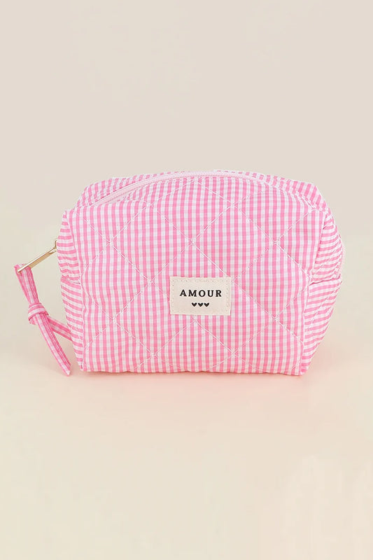 Trousse Amour - Vichy rose