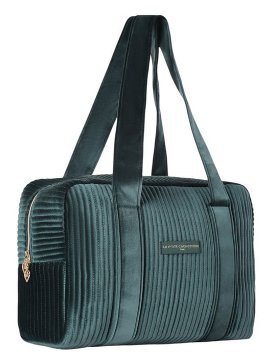 Sac week end Velours vert