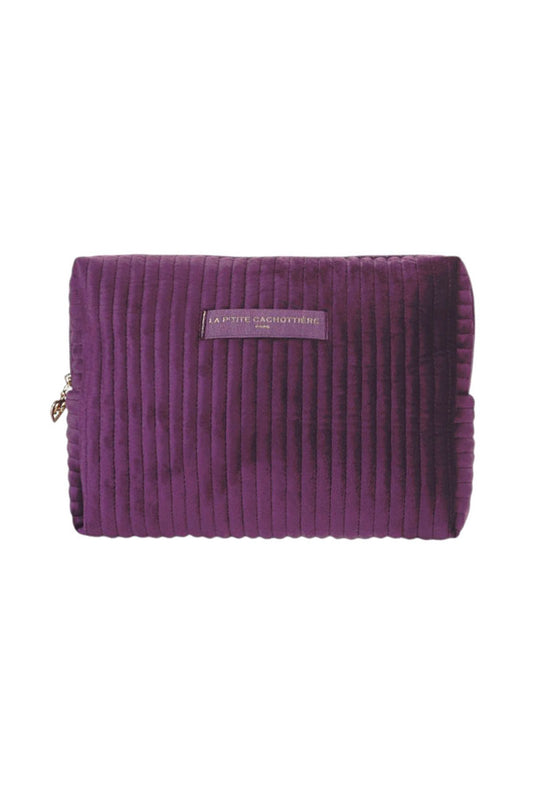Trousse velours - Violet