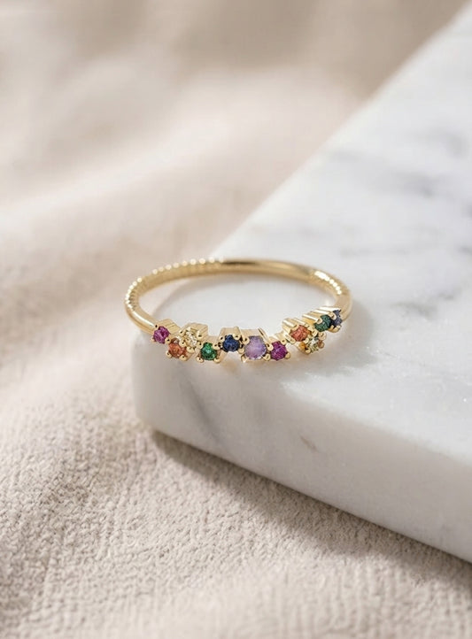 Bague Voie lactée multi