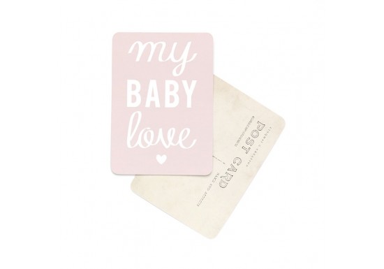 Carte postale My baby love / Mona - rose
