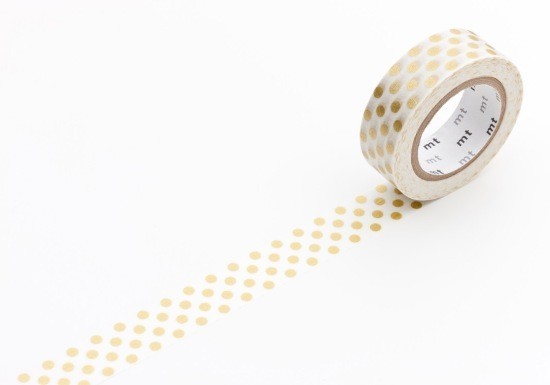 Masking Tape déco - Dot gold