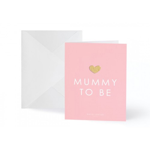 Carte postale + pin's Mummy to be