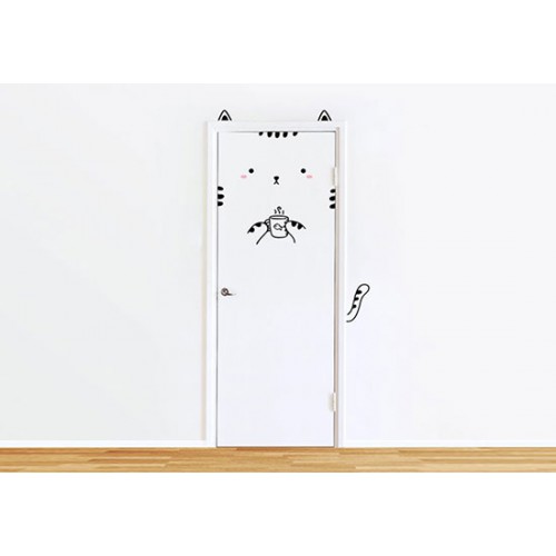 Sticker de porte Chat
