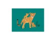 Carte postale Cheetah and cubs