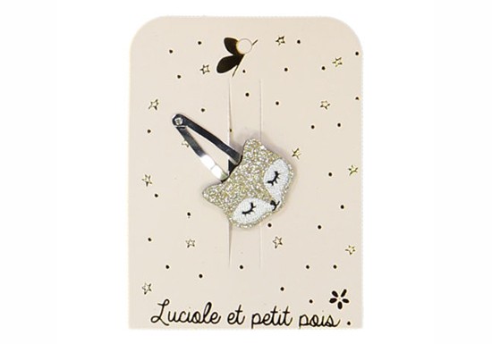 Barrette renard doré