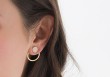 Boucles d'oreilles Silhouette (coloris au choix)