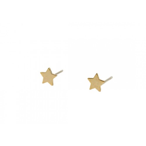 Boucles d'oreilles Etoile - plaqué or