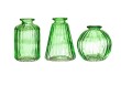 3 Mini vases en verre