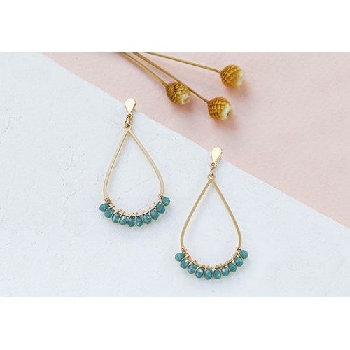 Boucles d'oreilles Sahara (coloris au choix)