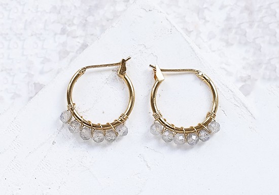 Boucles d'oreilles Snow hoop