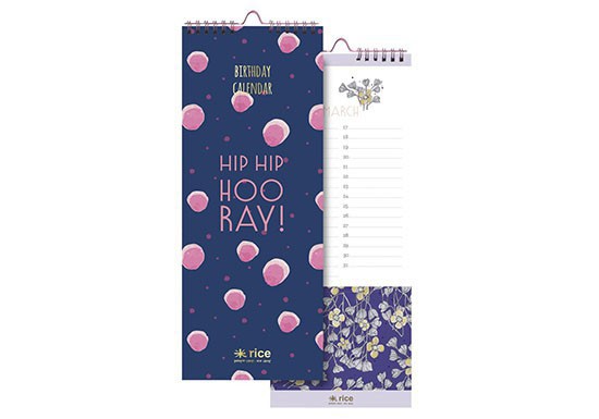 Calendrier anniversaires Hip Hip Hooray