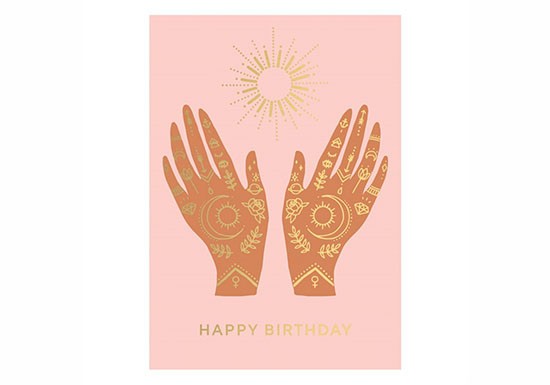 Carte Happy birthday - Hands