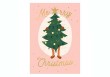 Carte Merry Christmas tree