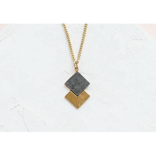 Collier Prisma ardoise