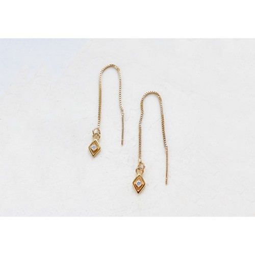 Boucles d'oreilles Alaia long